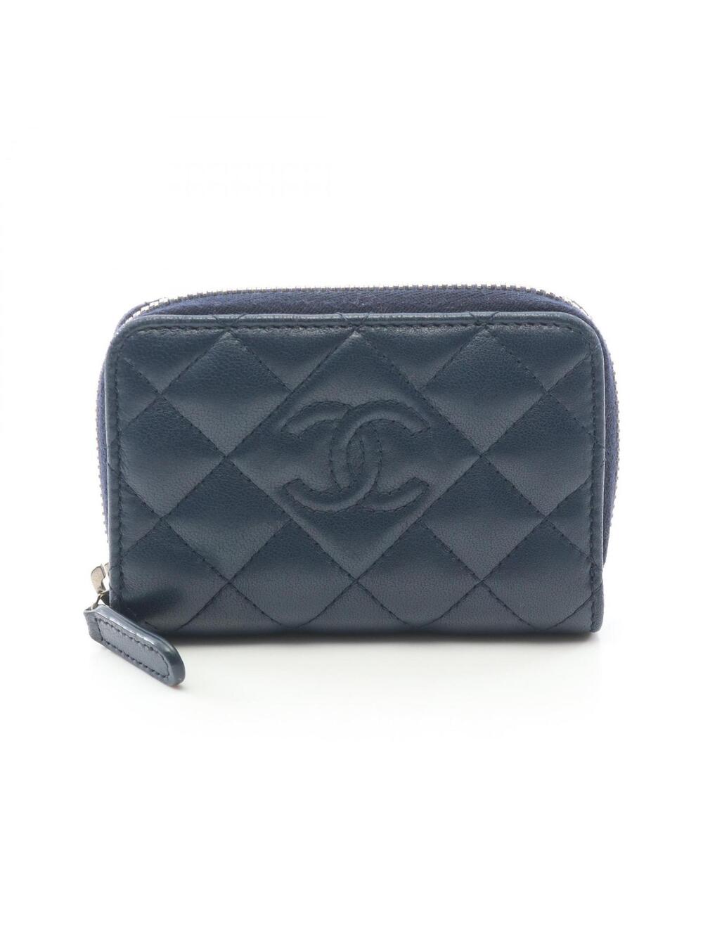 Chanel Matelasse Coin Lambskin Navy Shw #272284C60B